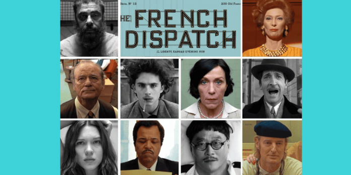 the official poster of the french dispatch