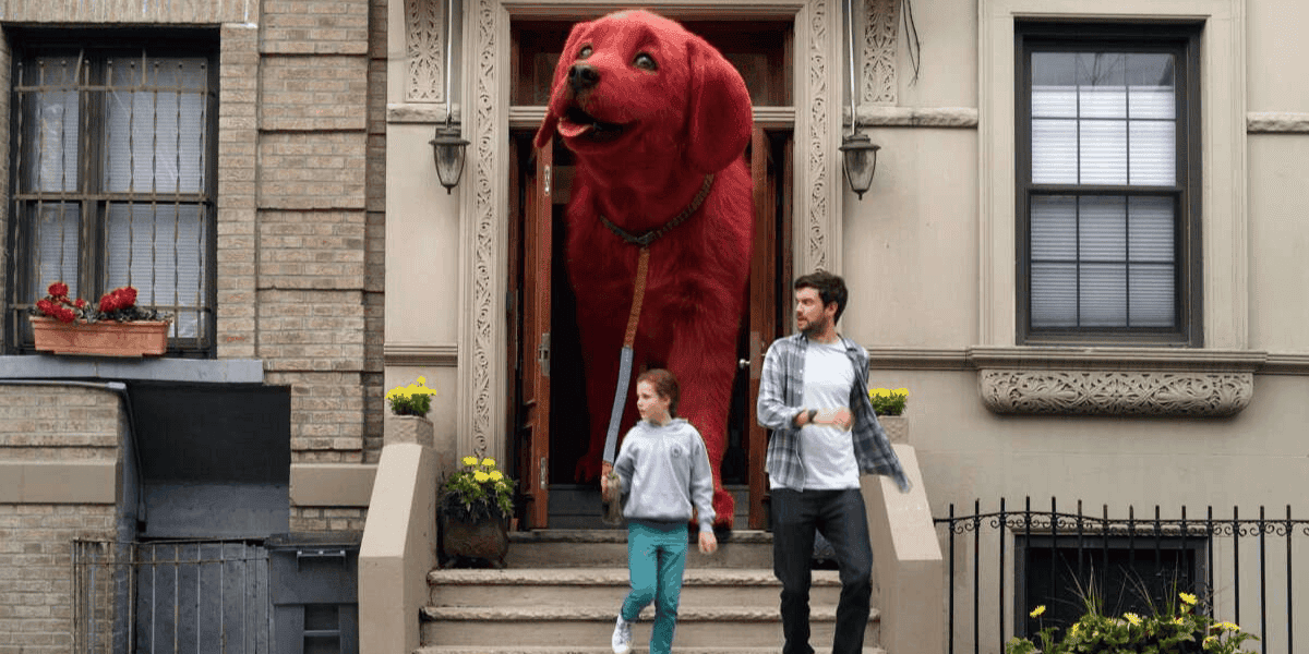 a glimpse from clifford: the big red dog