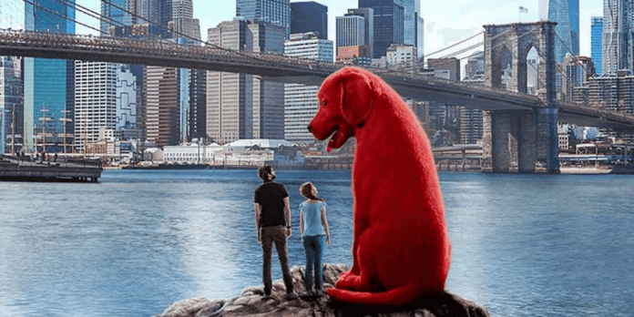 the official poster of clifford: the big red dog