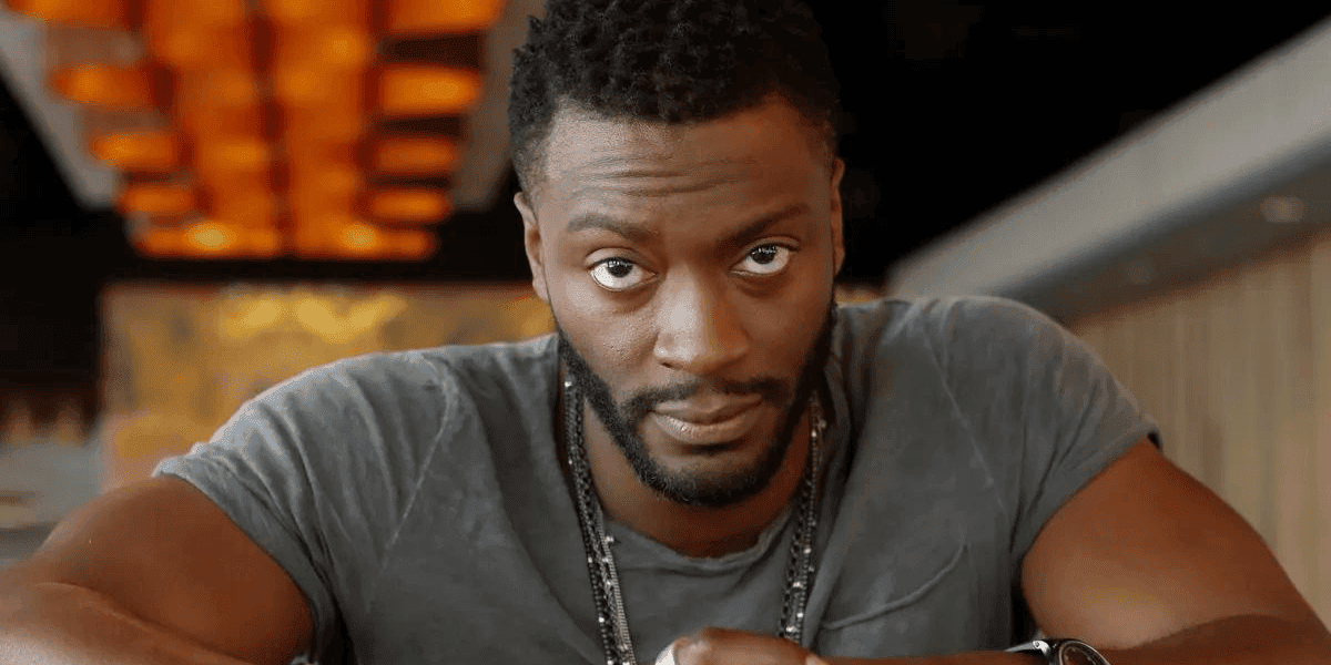 Aldis Hodge gazing