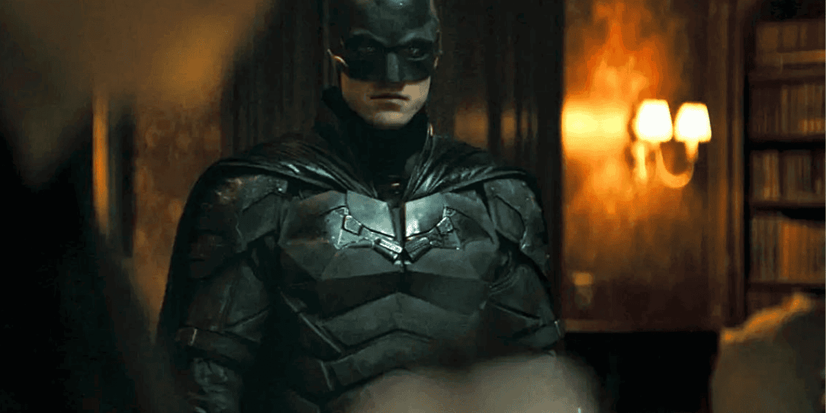 Robert Pattinson in a new Batman suit.