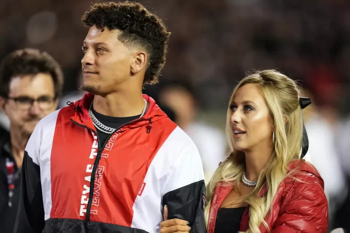 Brittany Mahomes Goes Only Bra and No Pants in Sexy ‘Sneaky Peaky’ Snap of Maternity…