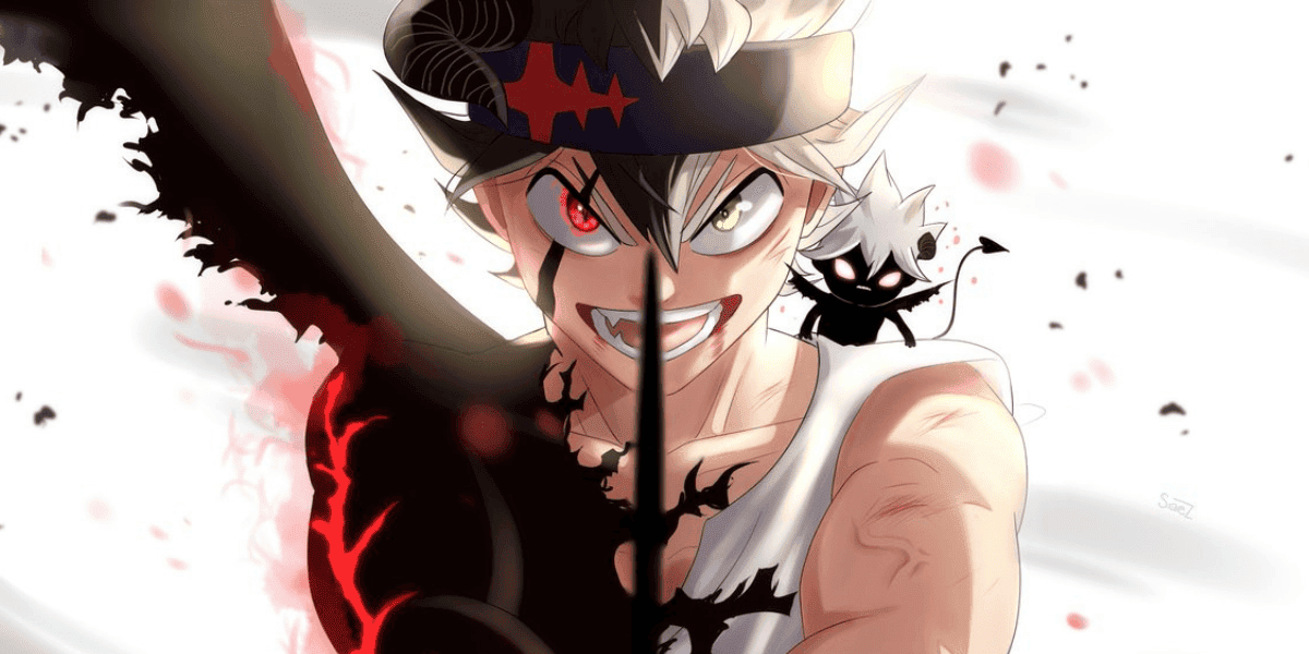 Black clover manga Asta powering up